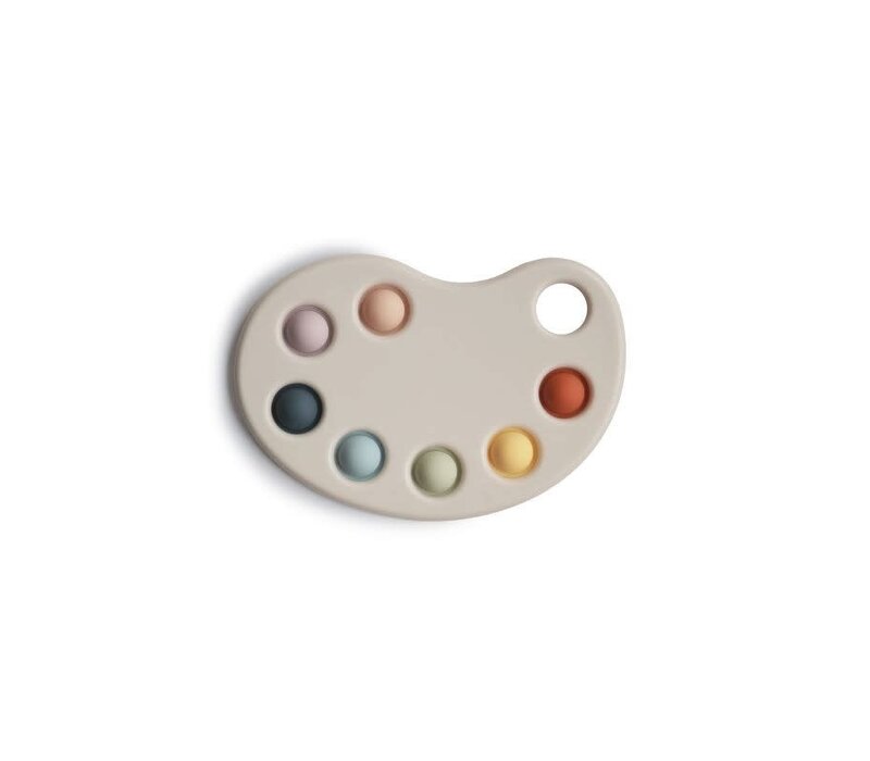 Mushie Press-Toy Paint Palette - Multi