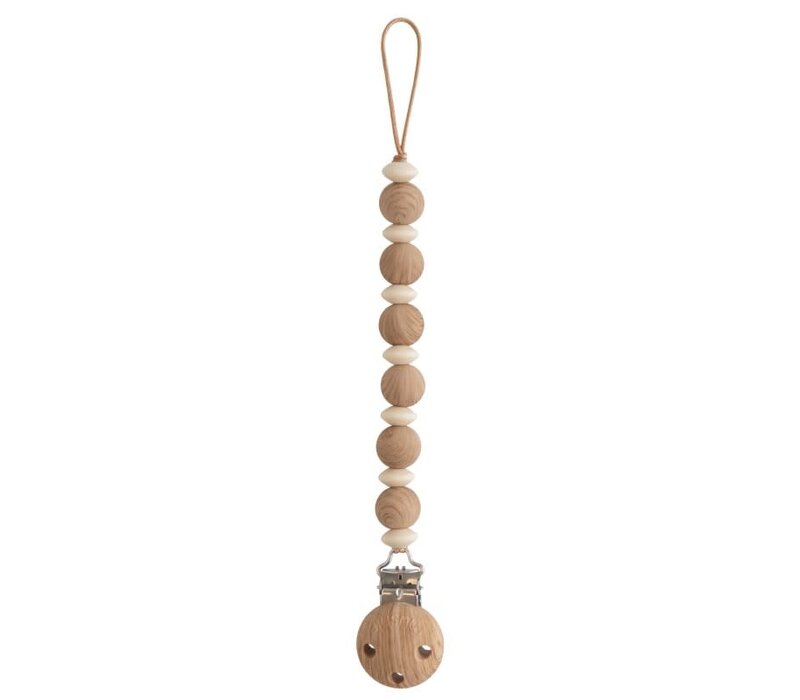 Mushie Speenketting LUNA - Faux Wood