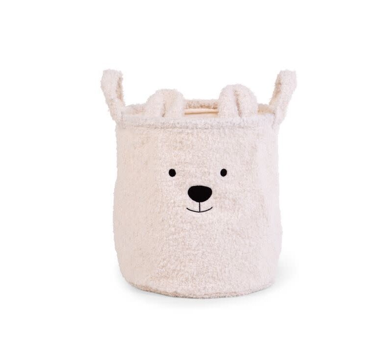 Childhome Opbergmand 30X30X30 CM - Teddy - Ecru