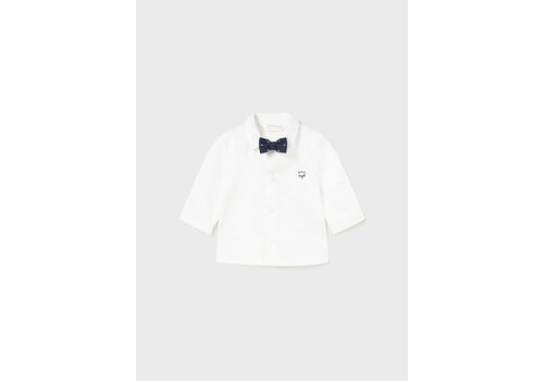 Mayoral Mayoral L/S Shirt And Bowtie White