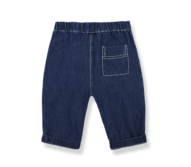 1+ In The Family Daniel Pants Plain Washed Denim Denim