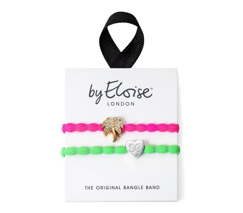 By Eloise Haarelastiek/Armband Set I The Tropical