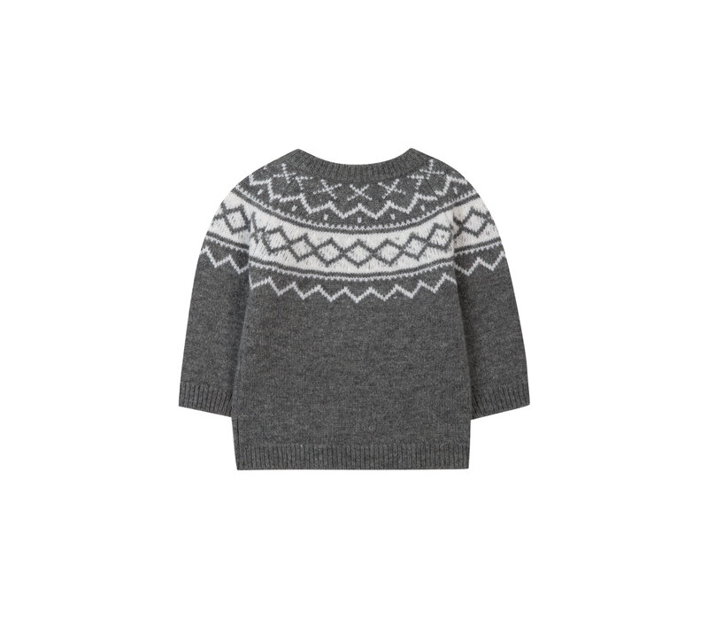 Tartine & Chocolat Baby Etoile Polaire Pull Gris Anthracite