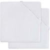 Jollein Copy of Jollein Hoeslaken Jersey 60x120Cm White (2-pack)