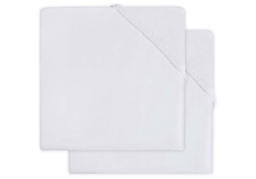 Jollein Copy of Jollein Hoeslaken Jersey 60x120Cm White (2-pack)