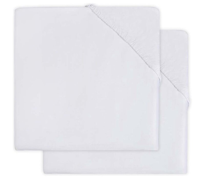 Jollein Hoeslaken Molton 60x120Cm White (2-pack)