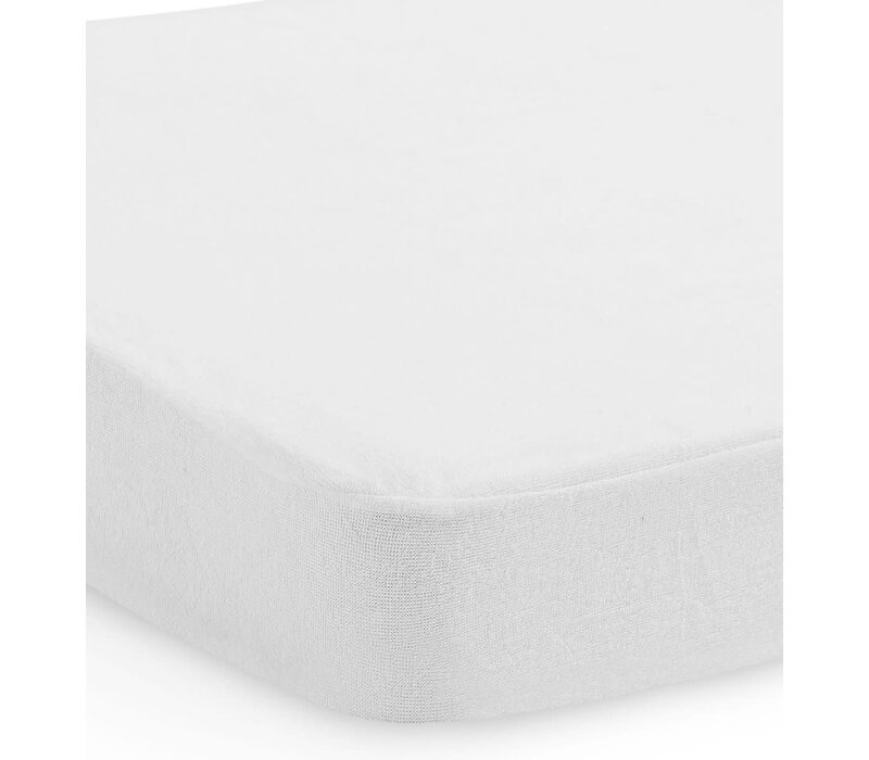 Jollein Hoeslaken Badstof Waterdicht 60x120Cm White