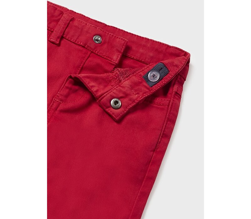 Mayoral 5 Pocket Slim Fit Basic Pant Red