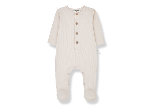 1+ In The Family 1+ In The Family Nino Jumpsuit W/Feet Blush