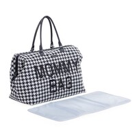 Childhome Mommy Bag Pied De Poule - Zwart