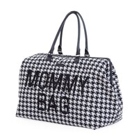 Childhome Mommy Bag Pied De Poule - Zwart