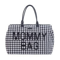 Childhome Mommy Bag Pied De Poule - Zwart