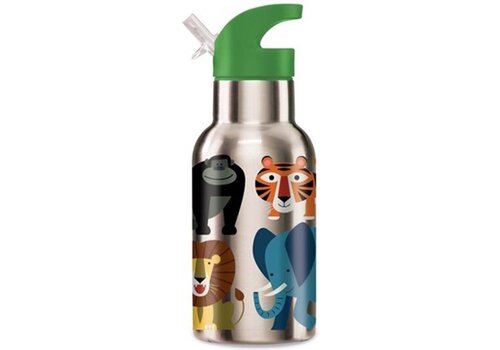 Crocodile Creek Crocodile Creek Stainless Bottle / Jungle Friends