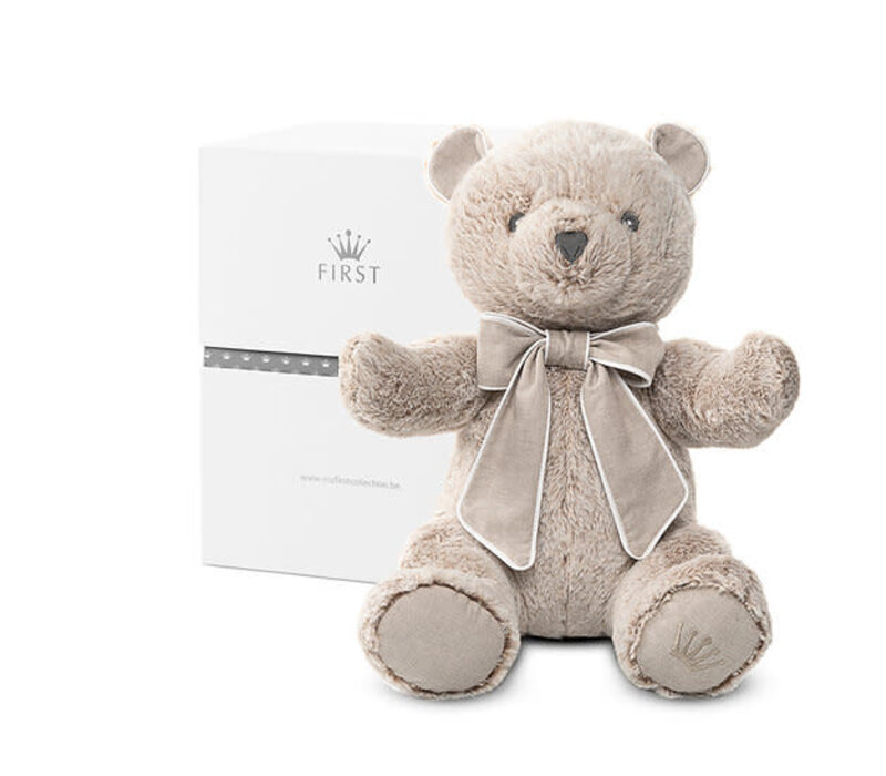 First Zoe Beige Fur Teddy Bear (40Cm)