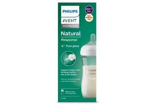 Avent Avent Natural Response 3.0 Zuigfles Glas 240 ml