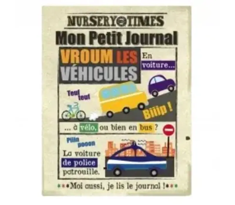 Mon Petit Journal - Crinkly Les Vehicules
