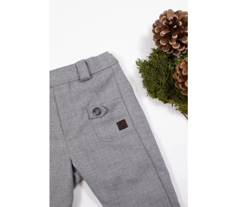 Tartine & Chocolat Baby Ceremonie Garcon Pantalon Gris Moyen Chiné