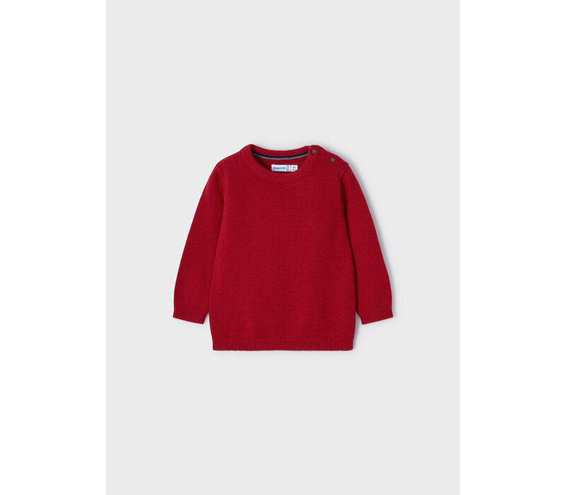 Mayoral Basic Crew Neck Jumper Red