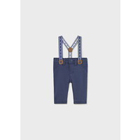 Mayoral Long Trousers With Suspenders Midnight