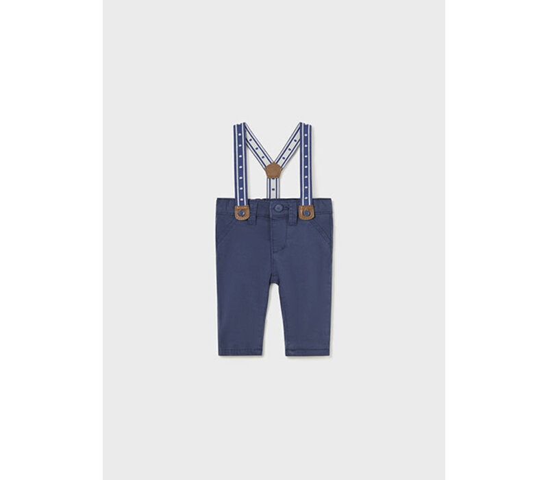 Mayoral Long Trousers With Suspenders Midnight
