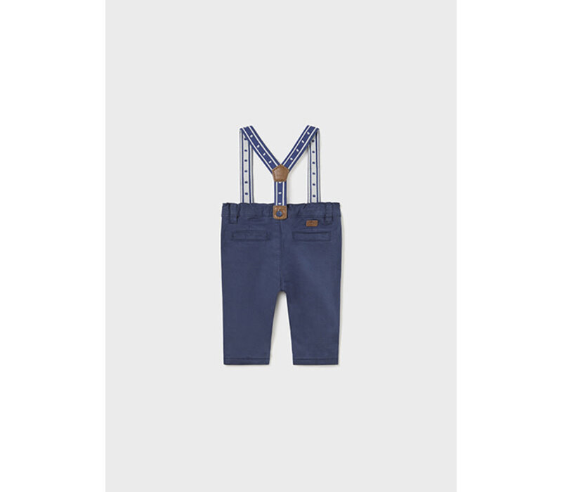 Mayoral Long Trousers With Suspenders Midnight