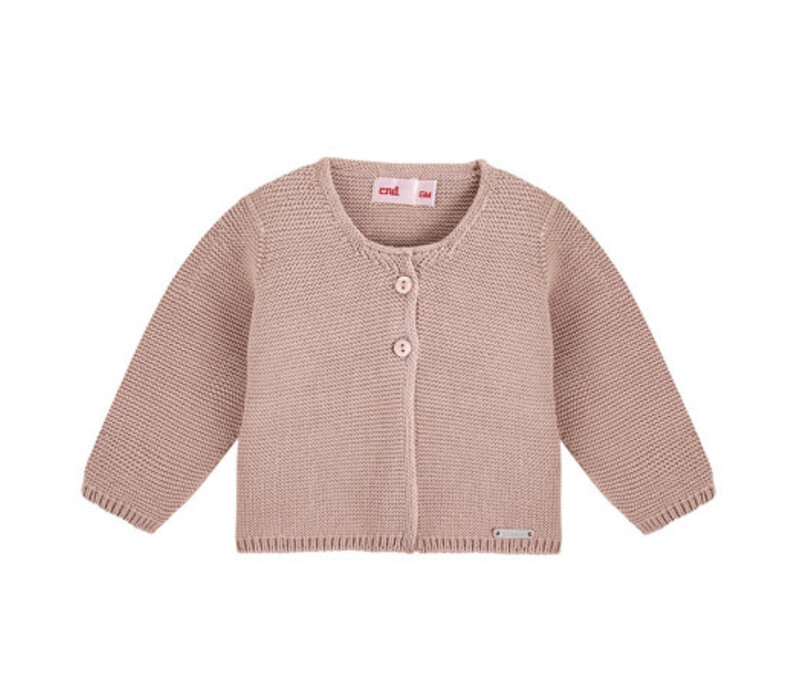 Condor Garter Stitch Cardigan Old Rose