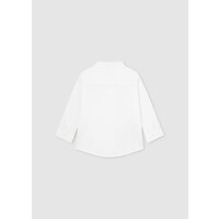 Mayoral Basic Linen L/S Shirt White