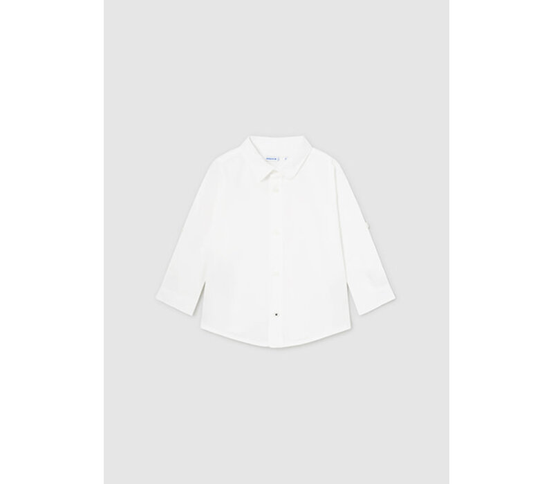 Mayoral Basic Linen L/S Shirt White