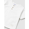 Mayoral Mayoral S/S Combined Linen Shirt  White