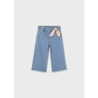 Mayoral Wide Leg Denim Pants  Medium