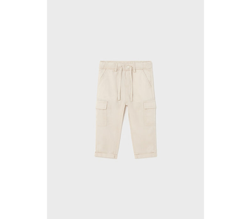 Mayoral Slim Cargo Pants  Oat