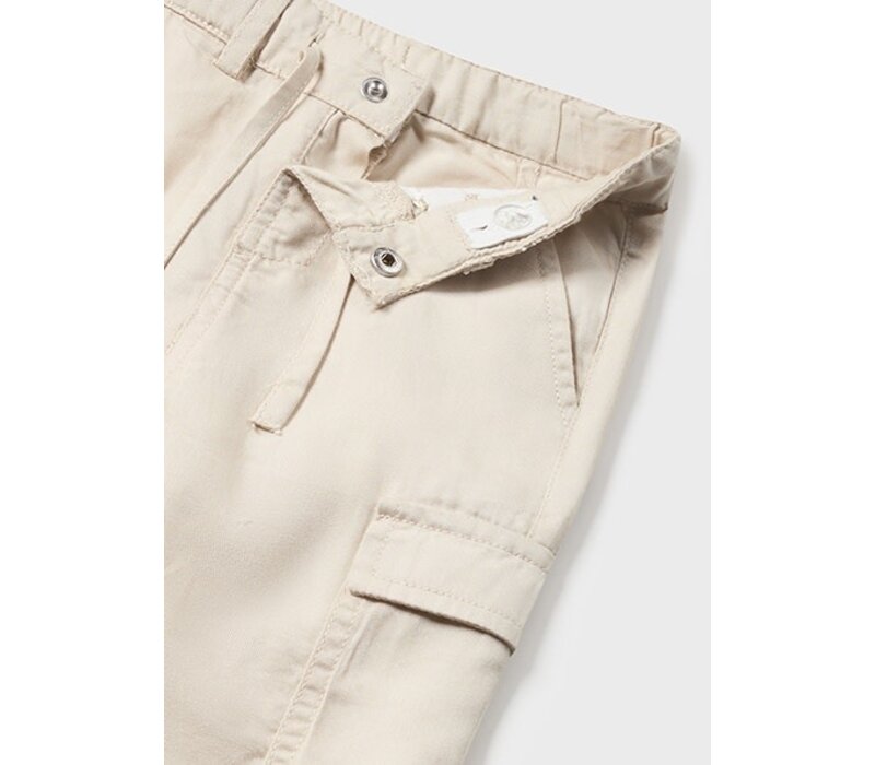 Mayoral Slim Cargo Pants  Oat