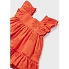 Mayoral Mayoral Embroidered Dress Tangerine