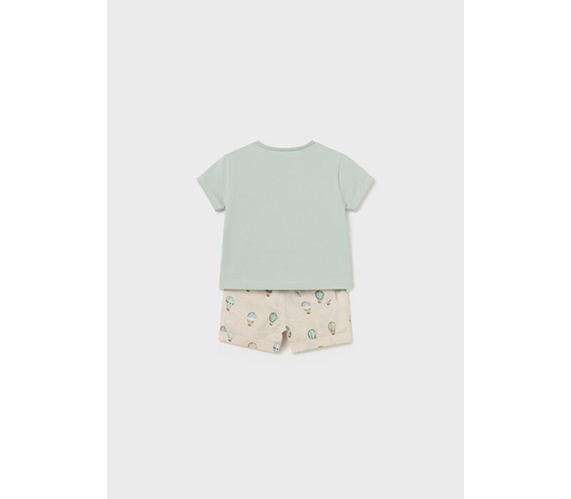 Mayoral Shorts & Shirt Set  Jade