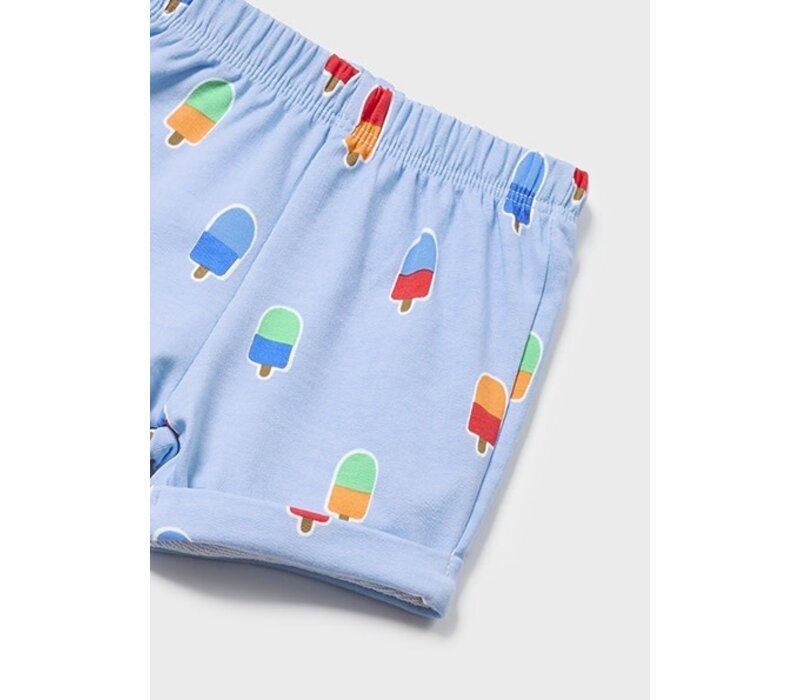 Mayoral Shorts Set Papaya