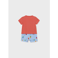 Mayoral Shorts Set Papaya