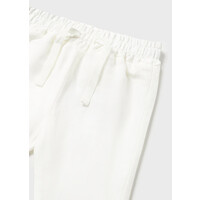 Mayoral Linen Long Trousers White