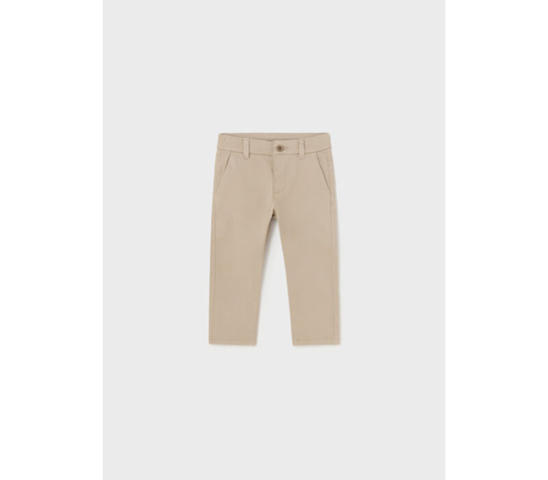 Mayoral Twill Basic Trousers  Sesame