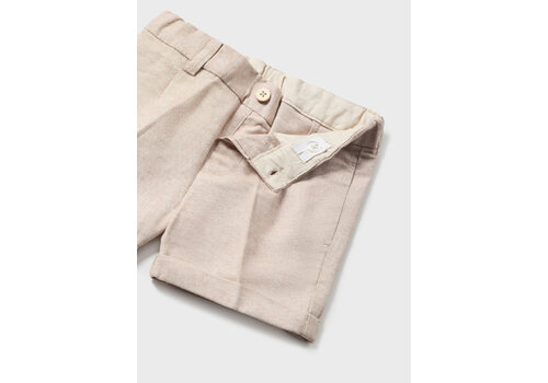 Mayoral Mayoral Linen Dressy Shorts Coconut