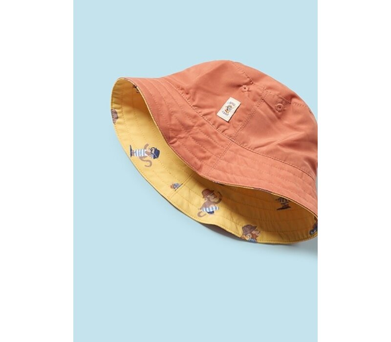 Mayoral Swim Short W/Bucket Hat Set Banana