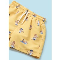 Mayoral Swim Short W/Bucket Hat Set Banana