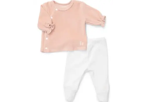 Poetree Kids Poetree Kids Comfy Velours Baby Set Blush Pink