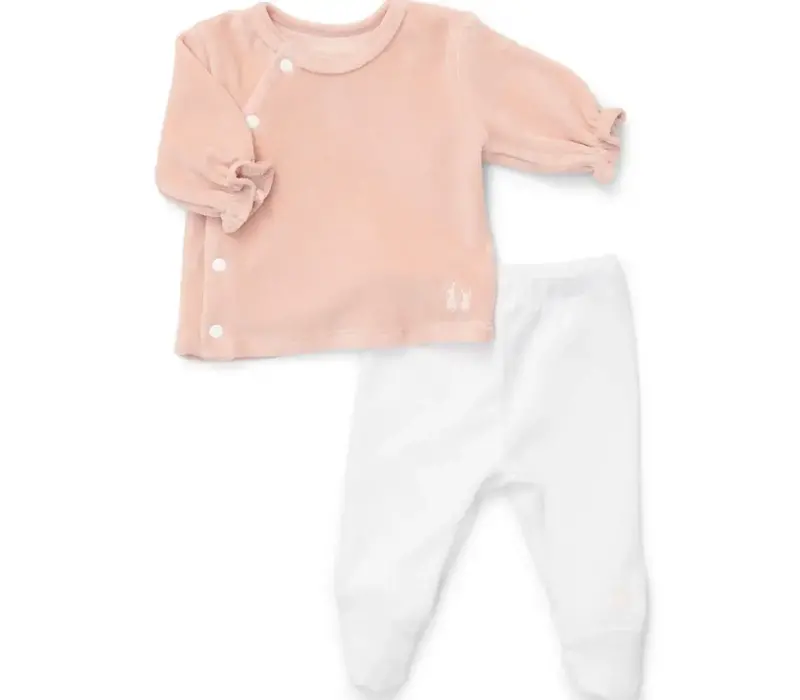 Poetree Kids Comfy Velours Baby Set Blush Pink