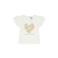 Tartine & Chocolat Baby Promenade Romantique Teeshirt Nacre