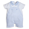 My First Collection My First Collection BO B Short Striped Combi With Teddy White-Azzuro