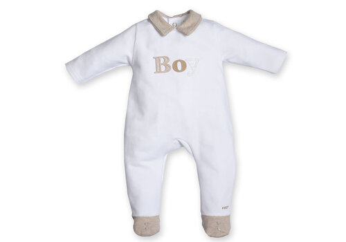 My First Collection My First Collection BO B Rompersuit BOY White-Beige