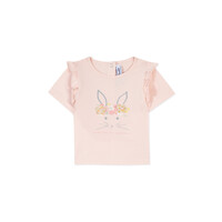 Tartine & Chocolat Baby Promenade Romantique Teeshirt Bouton De Rose