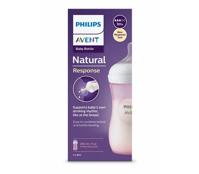 Avent Natural 3.0 zuigfles Roze 260 ml