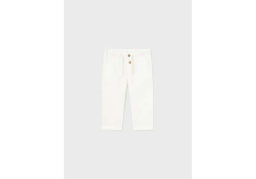 Mayoral Mayoral Linen Relax Pant  White