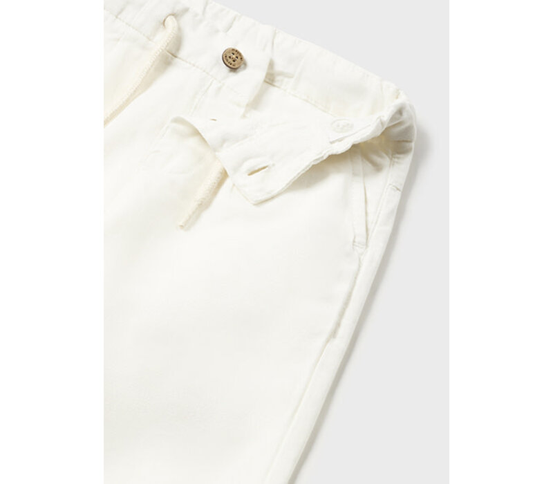 Mayoral Linen Relax Pant  White